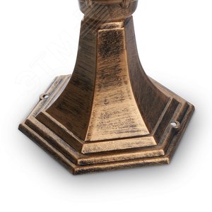 Светильник НТУ-60w столб-0.38м Е27 IP44 черное золото 5