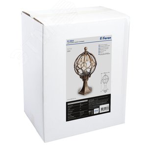 Светильник НТУ-60w столб-0.38м Е27 IP44 черное золото 7