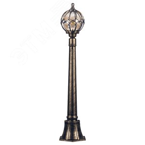 Светильник НТУ-60w столб Е27 IP44 черное золото 2