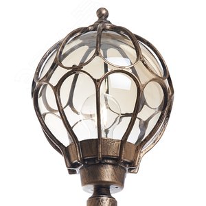 Светильник НТУ-60w столб Е27 IP44 черное золото 2