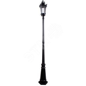 Светильник НТУ-60w столб-2.2м Е27 IP44 черный (PL4007 чер.) - Feron