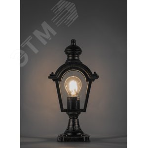 Светильник НТУ-60w столб-0.35м Е27 IP44 черное золото (PL4013 чер.зол.) - фото 2