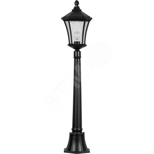 Светильник НТУ-60w столб-1.1м Е27 IP44 черный (PL4036 чер.) - Feron