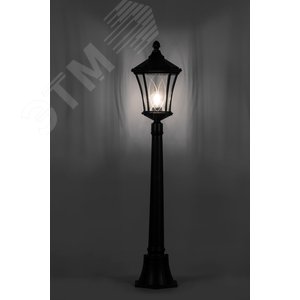 Светильник НТУ-60w столб-1.1м Е27 IP44 черный (PL4036 чер.) - фото 2