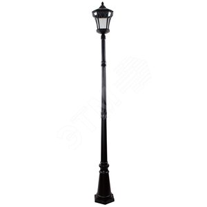 Светильник НТУ-60w столб-2.15м Е27 IP44 черный (PL4037 чер.) - Feron