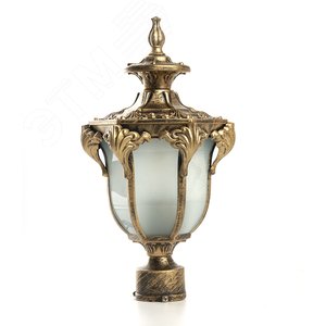 Светильник НТУ-60w на трубу Е27 IP44 черное золото 3