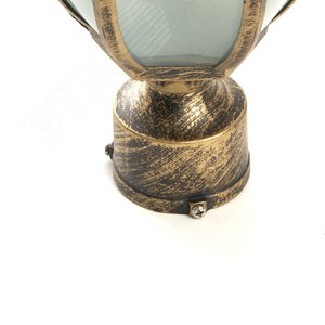 Светильник НТУ-60w на трубу Е27 IP44 черное золото 5