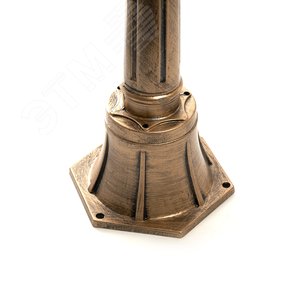 Светильник НТУ-60w столб-1.06м Е27 IP44 черное золото 3