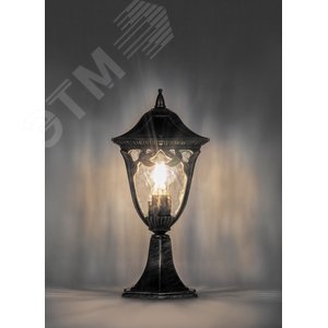 Светильник НТУ-60w столб-0.39м Е27 IP44 черное золото (PL4074 чер.зол.) - фото 2