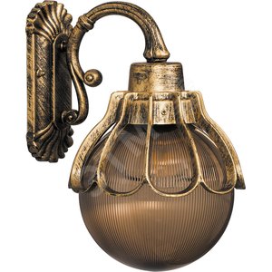 Светильник НБУ-60w вниз Е27 IP44 черное золото (PL5042 чер.зол.) - Feron