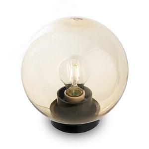 Светильник НТУ-01-60-203 Шар d=200мм золотой Е27 на трубу IP44 - Feron