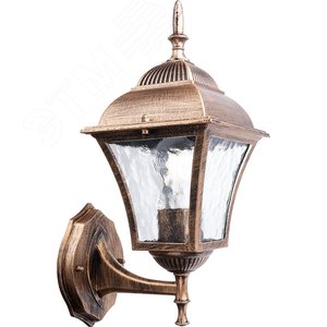 Светильник НБУ-60w вверх Е27 IP44 черное золото - Feron