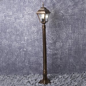 Светильник НТУ-60w столб Е27 IP44 черное золото 2