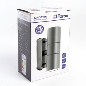 Светильник ДБУ вверх/вниз 2хGU10 без ламп IP44 серый - фото 6
