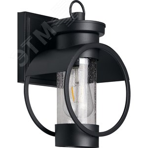 Светильник НБУ-60w вниз Е27 IP44 черный кованое железо - Feron