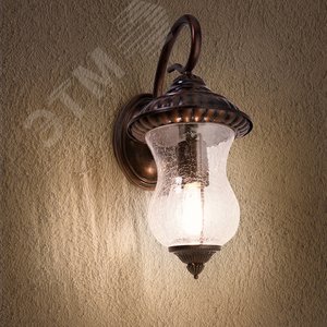 Светильник НБУ-60w вниз Е27 IP44 бордовый (PL560) - фото 2