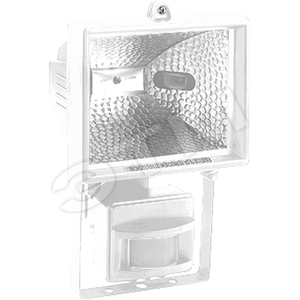 Светильник ИО-150w с ИК датчиком симметричный белый IP44 (GL2401,бел.) - Feron