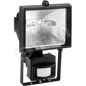 Светильник ИО-150w с ИК датчиком симметричный черный IP44 (GL2401,чер.) - Feron