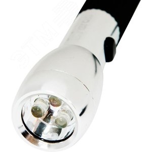 Фонарь светодиодный TL033 3LED 1хАА металл+резина (TL033) - фото 2