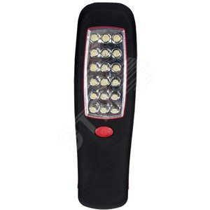 Фонарь светодиодный TL23 18+3LED 0.9w с магнитным креплением IP42 черный (TL23) - Feron