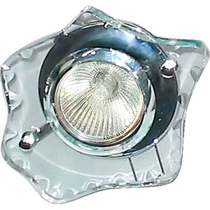 Светильник ИВО-50w 12в,G5.3,хром,с/с декор.прозр.Feron (DL4151) - Feron