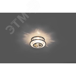 Светильник ИВО-50w 12в G5.3 хром со стеклом декоративный (DL4164 хром) - фото 2