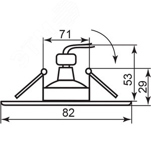 Светильник точечный потолочный 301T-MR16 50W G5.3 титан-золото/ Titan-Gold | 17534 | FERON 2
