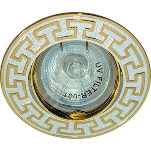 Светильник точечный потолочный 2008DL MR16 50W G5.3 серебро-золото/ Silver-Gold | 17809 | FERON