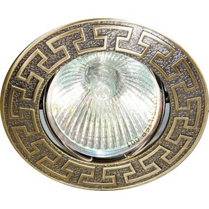 Светильник точечный потолочный 2008DL MR16 50W G5.3 античное золото / Green Antique Brass | 17811 | FERON