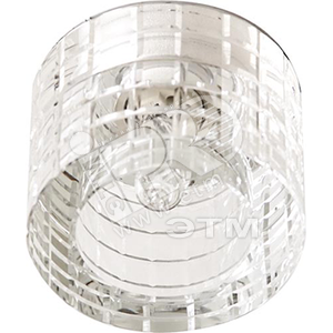Светильник потолочный CD2111 JCD9 35W G9, прозрачный, хром (CD2111 хр/прозр.) - Feron