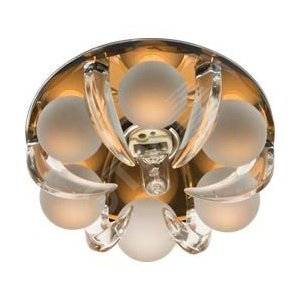 Светильник ИВО-35w 220в G9 коричневый/прозрачное стекло матовый (CD2530 кор/пр.мат.) - Feron