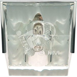 Светильник JD59 JCD9 35w G.9 прозрачный-белый/хром - Feron