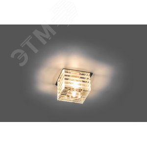 Светильник ИВО-35w 220в G9 хром с прозрачным/матовым стеклом (DL172 хром/проз-мат) - фото 2