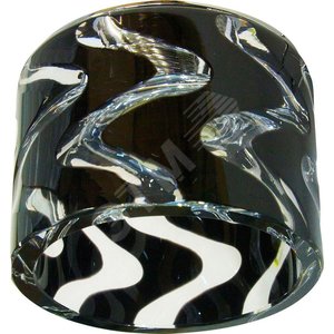 Светильник ИВО-35w 220в,G9,хром,с/с декор.чер.Feron (CD85 хр/чер.) - Feron