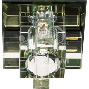 Светильник ИВО-35w 220в G9 желтый с прозрачным стеклом (1525 жел/прозр.) - Feron