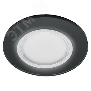 Светильник ИВО-50w 12в,G5.3,сереб.с/с чер.Feron (8060-2 сереб/чер.)