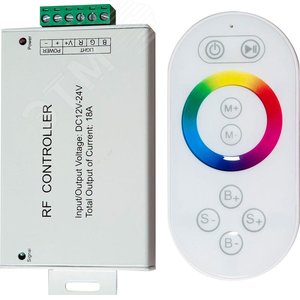 Контроллер к LED ленте RGB 12-24v с сенсорным белым ПДУ для LS606,607 - Feron