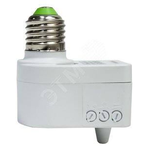 Датчик движения МВ в патрон Е27 60w 360 гр. 5м IP20 белый (SEN41 бел.) - Feron