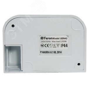 Датчик движения МВ настенный 1200w 360 гр. 8м IP44 белый (SEN42 бел.) - фото 3