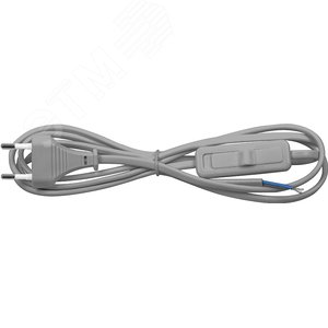 Шнур сетевой с выключателем 230V 1.9м серый Feron (KF-HK-1) - Feron