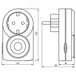 Розетка с таймером (суточная) механическая 3500W/16А 230V Feron - фото 4