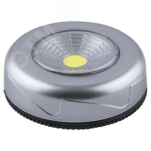 Светодиодный светильник кнопка 2w серебро