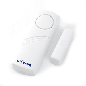 Звонок сигнализация 1 мелодия 2х1.5V/AA, громкоcть 90dB, белый, Feron - Feron