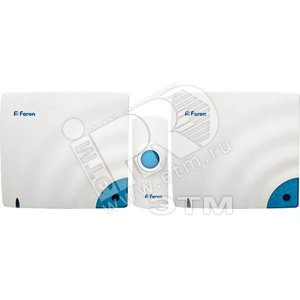 Звонок 2 блока динамика кнопка IP44 32 мелодии белый H-138C-2 (23614) - Feron
