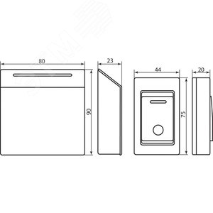 Звонок Q-290 (кнопка IP44) 48 мелодий 3*1.5V/AAA  белый - фото 2