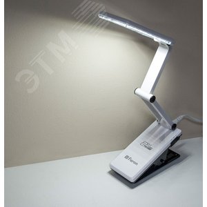 Светильник настольный светодиодный LED 1.9w аккумуляторный портативный черный (DE1702 черный) - фото 4