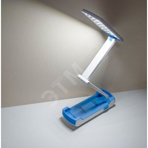 Светильник настольный светодиодный LED 2.6w аккумуляторный голубой (DE1703) - Feron