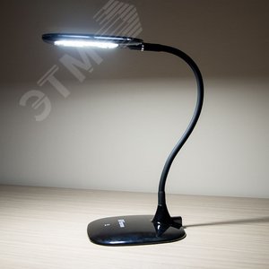 Светильник настольный светодиодный LED 7w аккумуляторный диммируемый черный (DE1719 черный) - фото 2