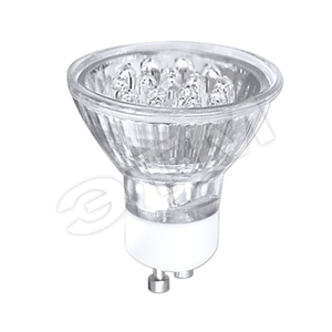 Лампа светодиодная LED 1вт 230в GU10 зеленый (LED-GU10) - Feron