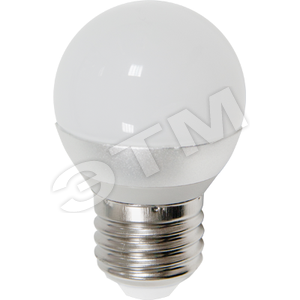 Лампа светодиодная LED 3вт Е27 белый(шар) (LB-35 1LED) - Feron